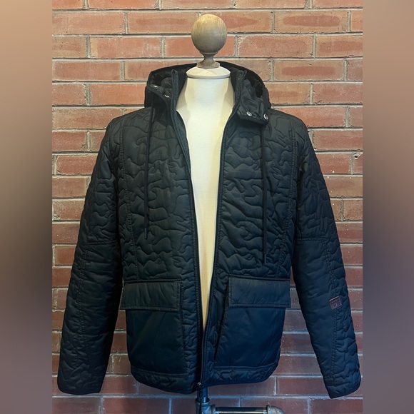 G-Star RAW Aero Quilted Hooded Overshirt. XL. Black. - Picture 5 of 7